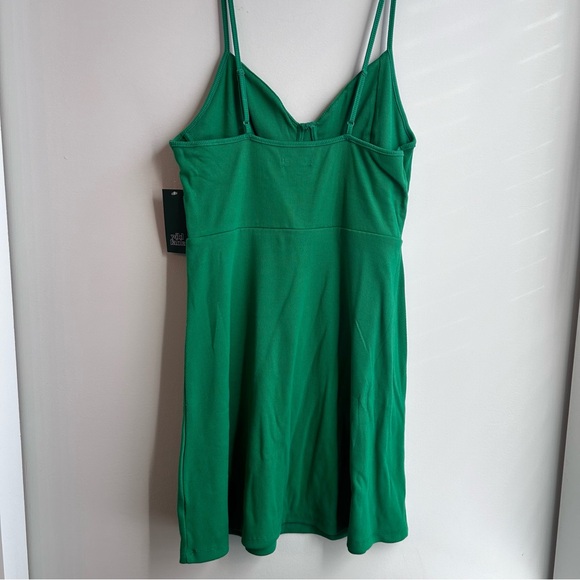 5/$25 Wild Fable Green Sundress, Ribbed, Large, NWT, Summer Dress, Skinny Straps - Picture 6 of 9